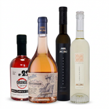 Muttertags-Geschenkset mit Viorica de Bulboaca, First Lady Rosé, Orangenlikör und Eiswein Riesling von Castel Mimi – ĝui vivon
