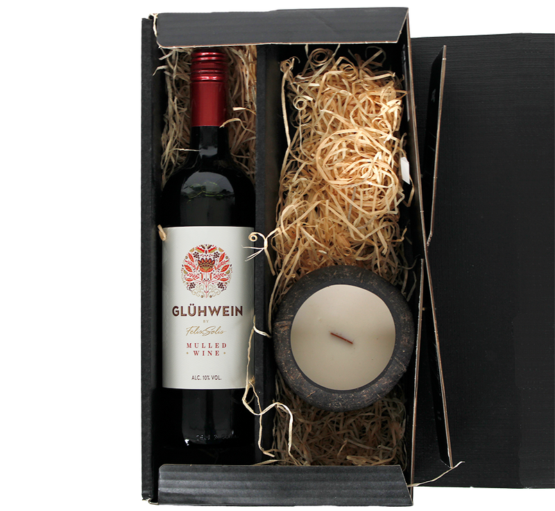 Geschenkpaket: Glühwein & Kokosnuss-Kerze